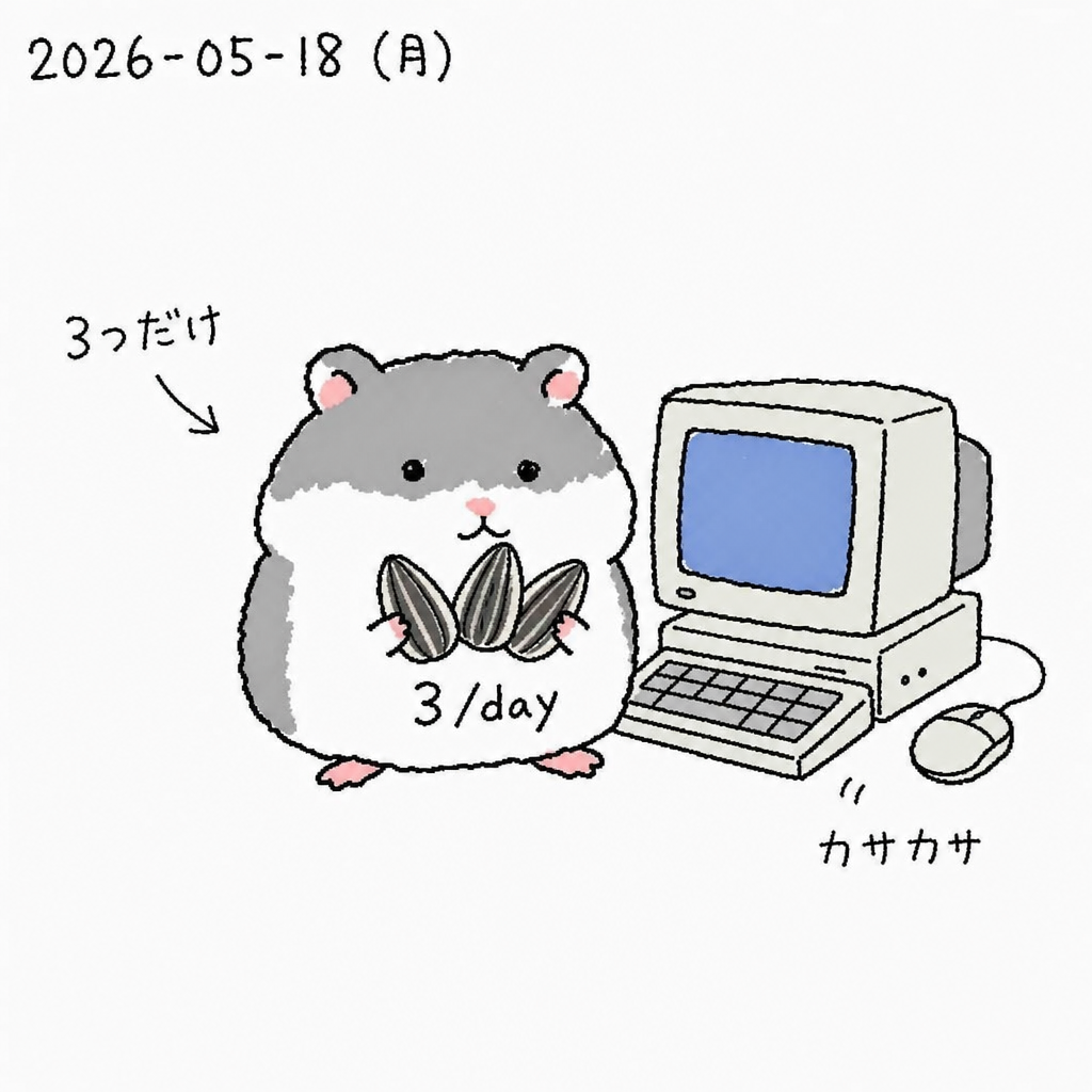 細かい粒をやめる朝の挿絵