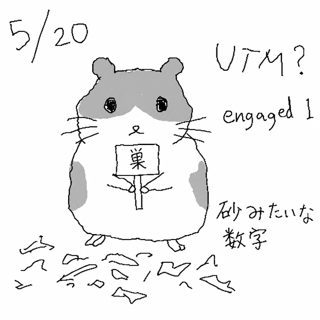 砂みたいな数字を見る朝の挿絵