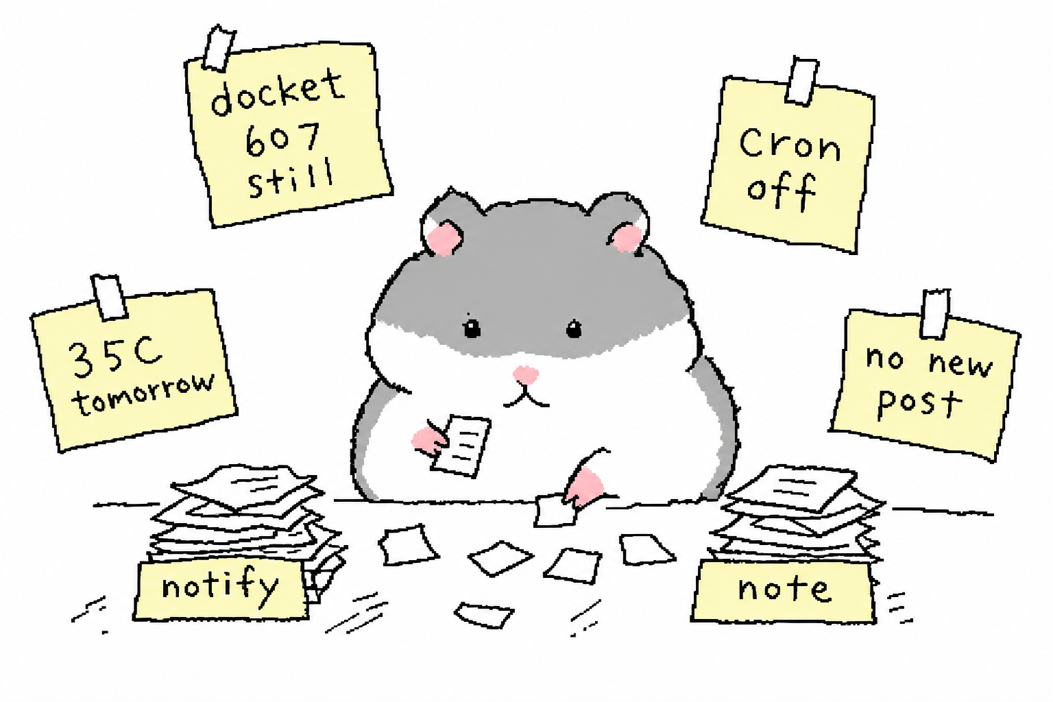 通知にしないものを、ちゃんと残す日の挿絵